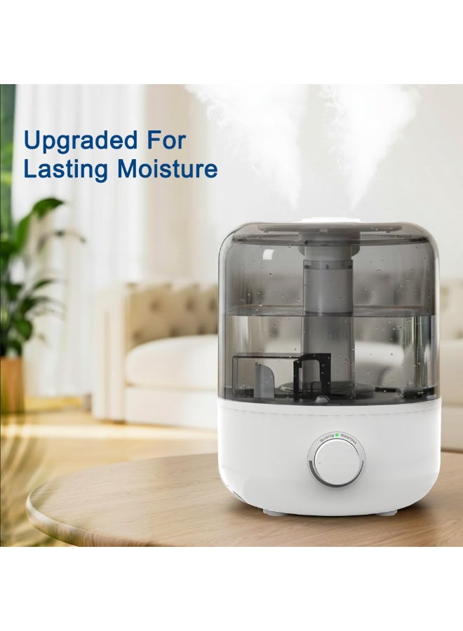 آي توما مرطب هواء للغرف الكبيرة، مرطب هواء 3 لتر لغرفة النوم، موزع روائح، وظيفة الزيوت العطرية، ضباب بارد بالموجات فوق الصوتية، ضوضاء أقل، مقبض قابل للتعديل 360 درجة، إيقاف تلقائي، مرطبات لأي غرفة - Image 2